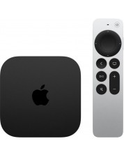 Мултимедиен плейър Apple - Apple TV 4K 2022, 128GB, черен -1